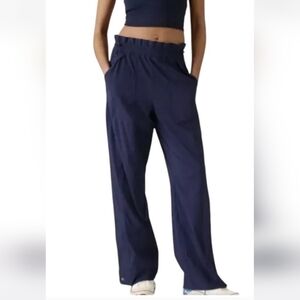 Athleta Trekkie Parachute Pants, Navy, 10